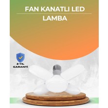 Renas Store Tasarruflu Pervane LED Ampül 4 Kollu 60 Watt Geniş Alan Aydınlatma