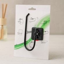 Renas Store Yapışkanlı Siyah Metal Banyo Kağıtlığı (Açık Wc)