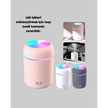 Renas Store Taşınabilir USB Mini Nemlendirici – LED Aydınlatmalı, Çift Püskürtme Modu