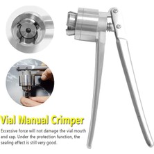 Mucize Parfüm Crimper, Örnek Flakon Kapatma Makinesi (13/15/20MM), Alüminyum Plastik/tüm Alüminyum Şişe Kapağı Kapatma Aracı, Paslanmaz Çelik, Kullanımı Kolay, Tıbbi Kapak Makinesi, 15MM-ALUMINUMPLASTICCOV