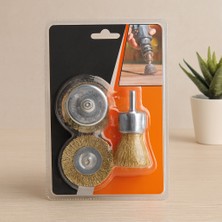 Renas Store 3'lü Saçaklı Tel Fırça Seti