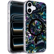 Csmo-Tex Onegif  Iphone 16 Mila Dalgalı Magsafe Kapak - Lacivert