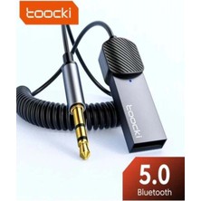 Mucize Toocki Aux Bluetooth Mikrofonlu Navigasyon Destekli Hi-Fi Ses 3.5mm 5.0 Verici/hi-Fi Ses Yeni Nesil Son Teknoloji Araç Kiti
