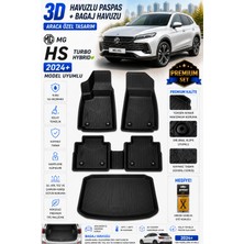 Solveks Mg Hs Turbo Hybrıd 2024 Model Uyumlu 3D Araca Özel Havuzlu Paspas+Bagaj Havuzu Birebir Uyum-Hediyeli