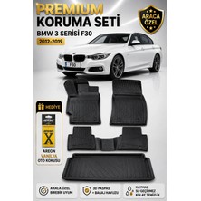 Solveks Bmw 3 Serisi F30 2018 Model Uyumlu 3D Araca Özel Havuzlu Paspas+Bagaj Havuzu Birebir Uyum-Hediyeli