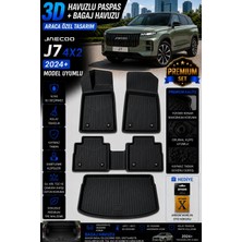 Solveks Jaecoo J7 4x2 2024+ Model Uyumlu 3D Araca Özel Havuzlu Paspas+Bagaj Havuzu Birebir Uyum-Hediyeli