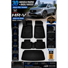 Solveks Honda Hr-V 2024 Model Uyumlu 3D Araca Özel Havuzlu Paspas+Bagaj Havuzu Birebir Uyum-Hediyeli