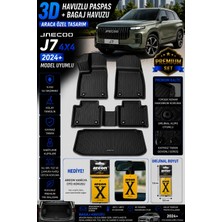 Solveks Jaecoo J7 4x4 2025 Model Uyumlu 3D Araca Özel Havuzlu Paspas+Bagaj Havuzu Birebir Uyum-Hediyeli