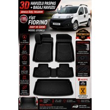 Solveks Fiat Fiorıno 2020 Model Uyumlu 3D Araca Özel Havuzlu Paspas+Bagaj Havuzu Birebir Uyum-Hediyeli