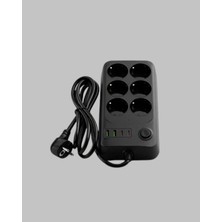 Uravas Store 2500W Güçlü 6’lı Priz USB ve Type-C Çıkışlı Termal Korumalı