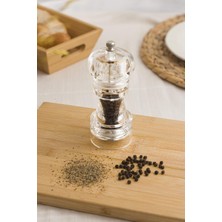 Uravas Store Akrilik Tuz Karabiber Baharat Değirmeni Öğütücü 14 cm