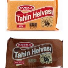 Koska Kakaolu ve Sade Helva 1000 gr 2 Li Set