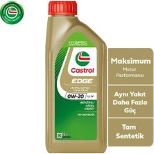 Castrol 0W-20 Ll Iv Tam Sentetik Motor Yağı 1 Litre Maksimum Performans Için Güçlü Koruma (Üretim Yılı 2026 6.ay)