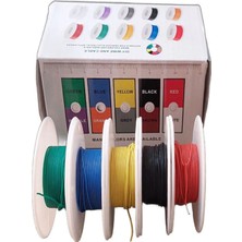 Mucize 30AWG 5X10 Metre Çok Telli Silikon Montaj Kablo Seti