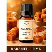 E.M.S Karamel Uçucu Yağ Buhurdanlık Yağı Difüzör Esansı Oda Kokusu Karamel Kokusu Mum Esansı 10 Ml.