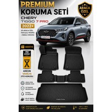 PINUKS Chery Tiggo 7 Pro 2025 Model Uyumlu 3D Araca Özel Havuzlu Paspas+Bagaj Havuzu Birebir Uyum-Hediyeli