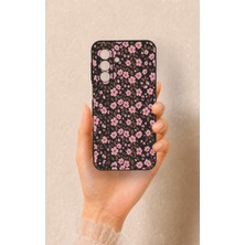 Vip Case Samsung A17 Uyumlu Mini Pembe Çiçek Desenli Silikon Kılıf