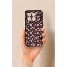 Vip Case Poco X6 Pro Uyumlu Mini Pembe Çiçek Desenli Silikon Kılıf