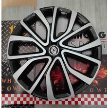 Yk 16 Inç Renault Megane / Fluence / Clio / Symbol Uyumlu Jant Kapağı 4'lü Takım Amblem Hediyeli