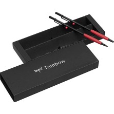 Tombow : Zoom 707 : Tükenmez & Mekanik Kurşun Kalem Seti : Siyah/kırmızı