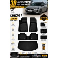 PINUKS Opel Corsa F Ust 2021 Model Uyumlu 3D Araca Özel Havuzlu Paspas+Bagaj Havuzu Birebir Uyum-Hediyeli