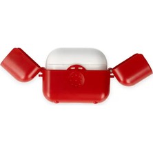 Bezos Airpods 3 (3.nesil) Basmalı Kılıf - Kırmızı