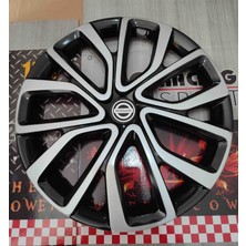Yk 16 Inç Nissan Qashqai / Almera / Primera / Juke / Micra Uyumlu Jant Kapağı 4'lü Takım Amblem Hediyeli