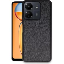 Uravas Store Xiaomi Redmi 13C Kılıf Aras Deri Kapak - Siyah