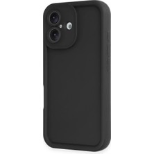 Uravas Store Apple iPhone 16 Kılıf Viera Silikon - Siyah
