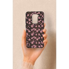 Vip Case Redmi Note 9 Uyumlu Mini Pembe Çiçek Desenli Silikon Kılıf