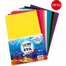 Puti Karışık Renk A4 Yapışkanlı Düz Eva 20X30 cm 10'lu