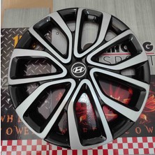 Yk 16 Inç Hyundai I20 / I30 / Elantra / Bayon Uyumlu Jant Kapağı 4'lü Takım Amblem Hediyeli