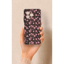 Vip Case Omix X7 Uyumlu Mini Pembe Çiçek Desenli Silikon Kılıf