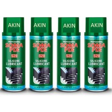 4 Adet Somafix 400 ml Silikon Yağlayıcı Sprey Kapı Pencere Gıcırtı Önleyici S29