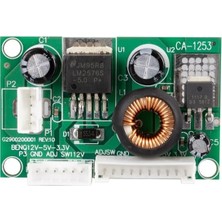 Uravas Store Weko CA-1253-V1 Power Supply Kademeli Modül Dc 12 Volt To 5 Volt To 3.3 Volt 3 Amper Dönüştürücü