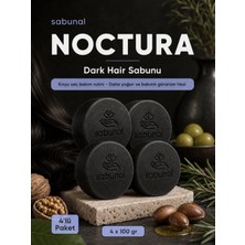 Sabunal Noctura Dark Hair Sabunu 4 Adet - Koyu Saç Görünümü ve Saç Derisi Için Parlak Günlük Bakım Sabunu