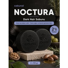 Sabunal Noctura Dark Hair Sabunu 2 Adet - Koyu Saç Görünümü ve Saç Derisi Için Parlak Günlük Bakım Sabunu