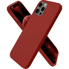 Uravas Store Iphone 12 Pro Max Kılıf First Silikon - Bordo