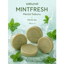Sabunal Mıntfresh Mentol Sabunu 4 Adet - Serinletici Ferahlık, Saç, Sakal ve Vücut Için Temizlik Sabunu