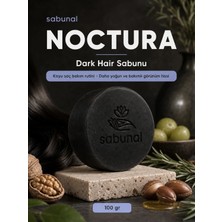 Sabunal Noctura Dark Hair Sabunu - Koyu Saç Görünümü ve Saç Derisi Için Parlak Günlük Bakım Sabunu 100 gr