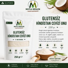 Mutlu Beslen Kooperatifi Glutensiz Hindistan Cevizi Unu 250 G Sağlıklı Beslenme İçin Özel Ürün