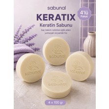 Sabunal Keratıx Keratin Sabunu 4 Adet - Saç, Sakal ve Cilt Için Güçlü, Pürüzsüz ve Bakımlı Görünüm Sabunu