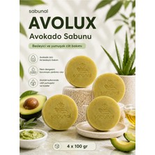 Sabunal Avolux Avokado Sabunu 4 Adet - Kuru ve Mat Cilt Için Yumuşatıcı Nem ve Besleyici Günlük Bakım Sabunu