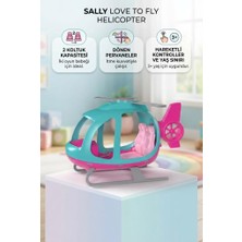 Farbu Sally Love To Fly 45 cm 2 Kişilik Oyuncak Helikopter Hareketli Pervane ve Direksiyon Mekanizmalı