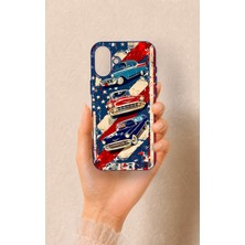 Vip Case iPhone 16 Plus Uyumlu Amerikan Chevrolet Desenli Silikon Kılıf