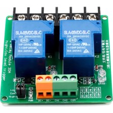 ARS Robotechnicals 5V 2 Kanal 220V 30A Röle Modül Yüksek Akım Güç Kontrol Anahtarı Opto Izolasyon Düşük/yüksek Tetik