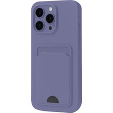 Uravas Store Apple iPhone 16 Pro Max Kılıf Kelvin Kartvizitli Silikon - Lila