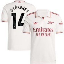 Breathless Arsenal 2025/26 Yeni Sezon Viktor Gyökeres Deplasman Forması (Beyaz)