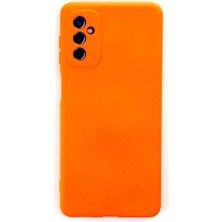 Uravas Store Samsung Galaxy M52 5g Kılıf Nano Içi Kadife Silikon - Turuncu