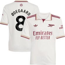Breathless Arsenal 2025/26 Yeni Sezon Martin Ødegaard Deplasman Forması (Beyaz)